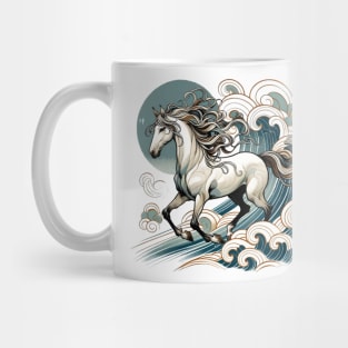 Horse on the waves Mug